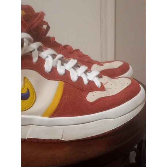 Nike Dunk High Up Cinnabar Red Gold Sneakers Shoes DH3718-600 Women’s Size 9.5 - Picture 5 of 13
